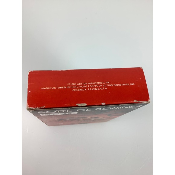 Vintage Bobbin Box 21 compartments see through box NEW old stock - Picture 4 of 7